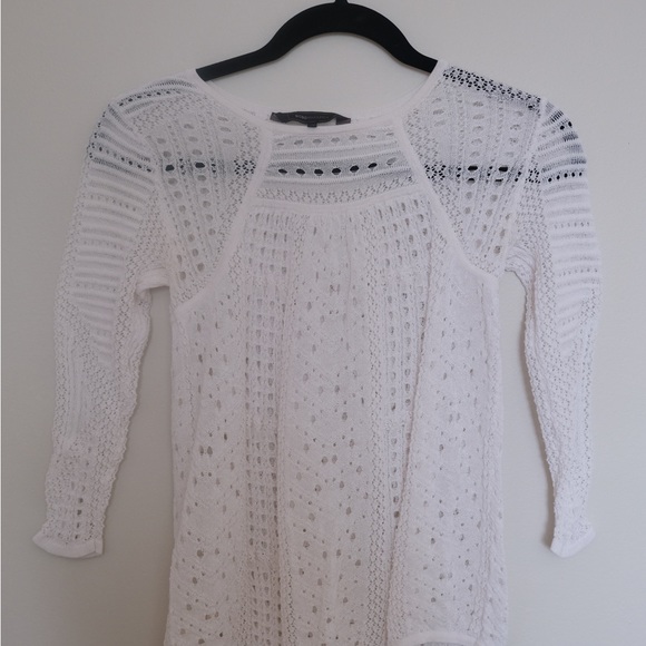 BCBG white long sleeve top - Picture 2 of 4